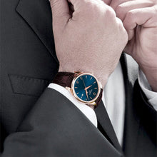 Load image into Gallery viewer, Tissot T Classic Tradition Blue Dial Brown Leather Strap Watch For Men - T063.610.36.047.00