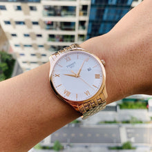 Load image into Gallery viewer, Tissot T Classic Tradition White Dial Rose Gold Steel Strap Watch For Women - T063.610.33.038.00