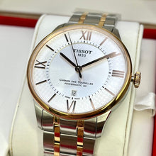 Load image into Gallery viewer, Tissot Chemin des Tourelles Powermatic 80 Helvetic Pride Silver Dial Two Tone Steel Strap Watch for Men - T099.407.22.038.01