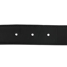 Load image into Gallery viewer, Matte Porosus Crocodile Monochrome 24mm Mini Constance H Belt 105 42 Black