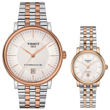 Load image into Gallery viewer, Tissot Carson Premium Powermatic 80 White Dial Two Tone Steel Strap Watch For Men - T122.407.22.031.01