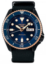 Load image into Gallery viewer, Seiko 5 Sports Automatic Blue Dial Black NATO Strap Watch for Men - SBSA098