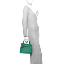 Load image into Gallery viewer, Swift Eclat Kelly Retourne 25 Vert Vertigo Celeste