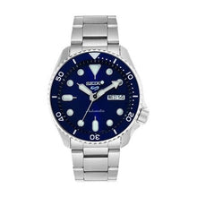 Load image into Gallery viewer, Seiko 5 Sports Automatic Analog Blue Dial Silver Steel Strap Watch For Men - SRPD51K1