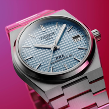Load image into Gallery viewer, Tissot PRX Powermatic 80 Ice Blue Dial Silver Steel Strap Watch for Men - T137.207.11.351.00