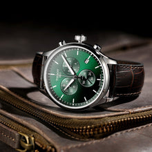 Load image into Gallery viewer, Tissot Chrono XL Chronograph Classic Green Dial Brown Leather Strap Watch For Men - T116.617.16.091.00