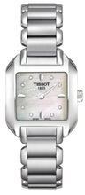 Load image into Gallery viewer, Tissot T Wave Diamonds Mother of Pearl Dial Silver Steel Strap Watch for Women - T02.1.285.74