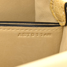 Load image into Gallery viewer, Matte Alligator Lizard Mini Sac Roulis Ombre Vanille