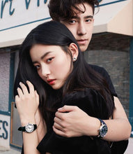 Load image into Gallery viewer, Tissot Carson Premium Lady Silver Dial Black Leather Strap Watch For Women - T122.210.16.033.00