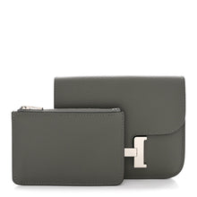 Load image into Gallery viewer, Evercolor Constance Slim Wallet Gris Meyer