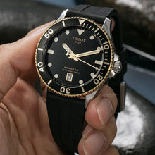 Load image into Gallery viewer, Tissot Seastar 1000 Black Dial Black Rubber Strap Watch For Men - T120.410.27.051.00