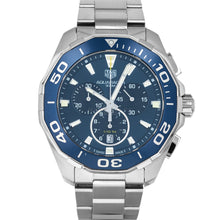 Load image into Gallery viewer, Tag Heuer Aquaracer Blue Dial SIlver Steel Strap Watch for Men - CAY111B.BA0927