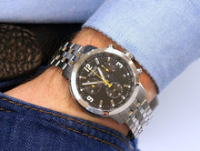 Load image into Gallery viewer, Tissot PRC 200 Chronograph Black Dial Silver Steel Strap Watch For Men - T114.417.11.057.00