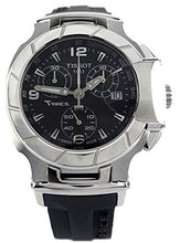 Load image into Gallery viewer, Tissot T Race Chronograph Black Dial Black Rubber Strap Watch for Women - T048.217.17.057.00