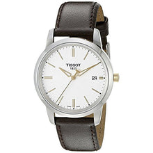 Load image into Gallery viewer, Tissot T Classic Dream White Dial Brown Leather Strap Watch for Men - T033.410.26.011.01