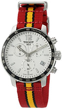 Load image into Gallery viewer, Tissot Quickster Chronograph NBA Miami Heat Edition White Dial Two Tone NATO Strap Watch for Men - T095.417.17.037.08