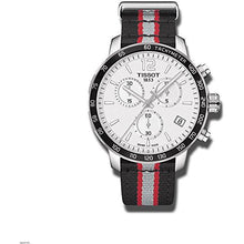 Load image into Gallery viewer, Tissot Quickster Chronograph NBA Toronto Raptors White Dial Two Tone NATO Strap Watch for Men - T095.417.17.037.16