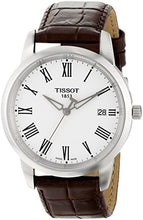 Load image into Gallery viewer, Tissot T Classic Dream White Dial Brown Leather Strap Watch for Men - T033.410.16.013.01