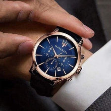 Load image into Gallery viewer, Maserati Epoca Blue Dial Leather Blue Strap Watch For Men - R8871618007