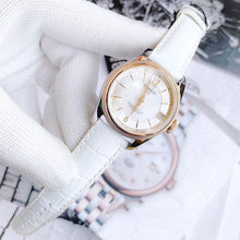 Load image into Gallery viewer, Tissot T-Classic Powermatic 80 Mother of Pearl Silver Dial White Leather Strap Watch For Women - T108.208.26.117.00
