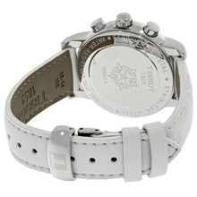 Load image into Gallery viewer, Tissot Dressport Chronograph Mother of Pearl Dial White Leather Strap Watch for Women - T050.217.17.117.00