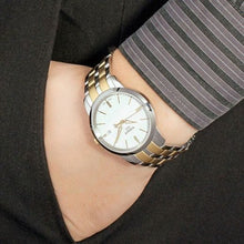 Load image into Gallery viewer, Tissot T Classic Dream White Dial Two Tone Steel Strap Watch for Men - T033.410.22.011.01