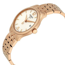 Load image into Gallery viewer, Tissot T Classic Tradition Lady White Dial Rose Gold Steel Strap Watch for Women - T063.210.33.037.00