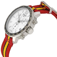Load image into Gallery viewer, Tissot Quickster Chronograph NBA Miami Heat Edition White Dial Two Tone NATO Strap Watch for Men - T095.417.17.037.08
