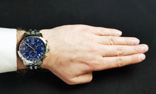 Load image into Gallery viewer, Tissot PRC 200 Chronograph Quartz Blue Dial Silver Steel Strap Watch For Men - T114.417.11.047.00