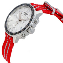 Load image into Gallery viewer, Tissot Quickster Chronograph NBA Houston Rockets Special Edition White Dial Two Tone NATO Strap Watch for Men - T095.417.17.037.12