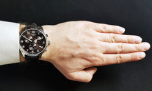 Load image into Gallery viewer, Tissot Chrono XL Vintage Quartz Black Dial Black Leather Strap Watch For Men - T116.617.16.062.00