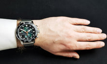 Load image into Gallery viewer, Tissot Seastar 1000 Chronograph Green Dial Silver Mesh Bracelet Watch For Men - T120.417.11.091.00