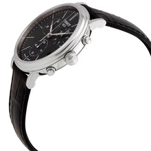 Load image into Gallery viewer, Tissot Carson Premium Chronograph Black Dial Black Leather Strap Watch For Men - T122.417.16.051.00