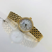Load image into Gallery viewer, Tissot T-Lady Lovely Mother of Pearl Dial Gold Steel Strap Watch For Women - T058.009.63.116.00