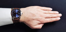 Load image into Gallery viewer, Tissot Gentleman Blue Dial Brown Leather Strap Watch For Men - T127.410.16.041.00