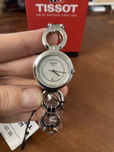Load image into Gallery viewer, Tissot T Trend Flamingo Mother of Pearl Dial Silver Steel Strap Watch for Women - T094.210.11.116.00