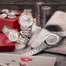 Load image into Gallery viewer, Tissot Chemin des Tourelles Powermatic 80 Helvetic Pride Silver Dial Two Tone Steel Strap Watch for Men - T099.407.22.038.01