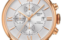 Load image into Gallery viewer, Tissot Des Tourelles Chronograph Silver Dial Brown Leather Strap Watch For Men - T099.427.36.038.00
