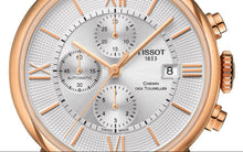 Load image into Gallery viewer, Tissot Des Tourelles Chronograph Silver Dial Brown Leather Strap Watch For Men - T099.427.36.038.00