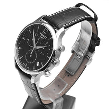 Load image into Gallery viewer, Tissot T Classic Tradition Chronograph Black Dial Black Leather Strap Watch For Men - T063.617.16.057.00