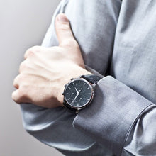 Load image into Gallery viewer, Tissot T Classic Tradition Chronograph Black Dial Black Leather Strap Watch For Men - T063.617.16.057.00