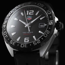 Load image into Gallery viewer, Tag Heuer Formula 1 Quartz Black Dial Black Rubber Strap Watch for Men - WAZ1110.FT8023