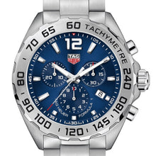 Load image into Gallery viewer, Tag Heuer Formula 1 Chronograph Blue Dial Silver Steel Strap Watch for Men - CAZ101K.BA0842