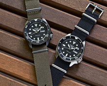 Load image into Gallery viewer, Seiko 5 Sport Automatic Black Dial Green Nylon Strap Watch For Men - SRPD65K4