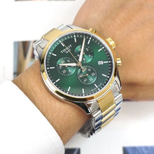 Load image into Gallery viewer, Tissot T Sport Chrono XL Classic Green Dial Two Tone Steel Strap Watch for Men - T116.617.22.091.00