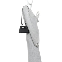 Load image into Gallery viewer, Chevre Chamkila Clou de Coeur Mini Kelly Sellier 20 Black