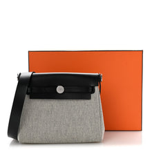 Load image into Gallery viewer, Military Toile Vache Hunter Herbag Zip Retourne 20 Ecru Black
