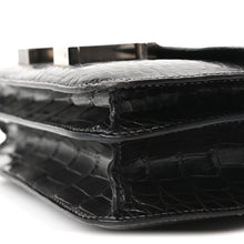 Load image into Gallery viewer, Shiny Alligator Constance 18 Black