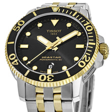 Load image into Gallery viewer, Tissot Seastar 1000 Powermatic 80 Black Dial Two Tone Steel Strap Watch For Men - T120.407.22.051.00