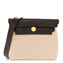 Load image into Gallery viewer, Military Toile Vache Hunter Herbag Zip Retourne 20 Ecru Beige Ebene